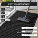 Commercial Door Mat Indoor/Outdoor 4'x6' Charcoal