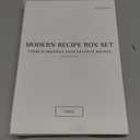 Beautiful Linen Recipe Box Set - Incl. 50x 4x6 inch Recipe Cards and Matching Dividers to Easily Organize Up to 250 Recipes - A Sturdy Card Holder And Great Gift that Perfectly Fits into Any Kitchen