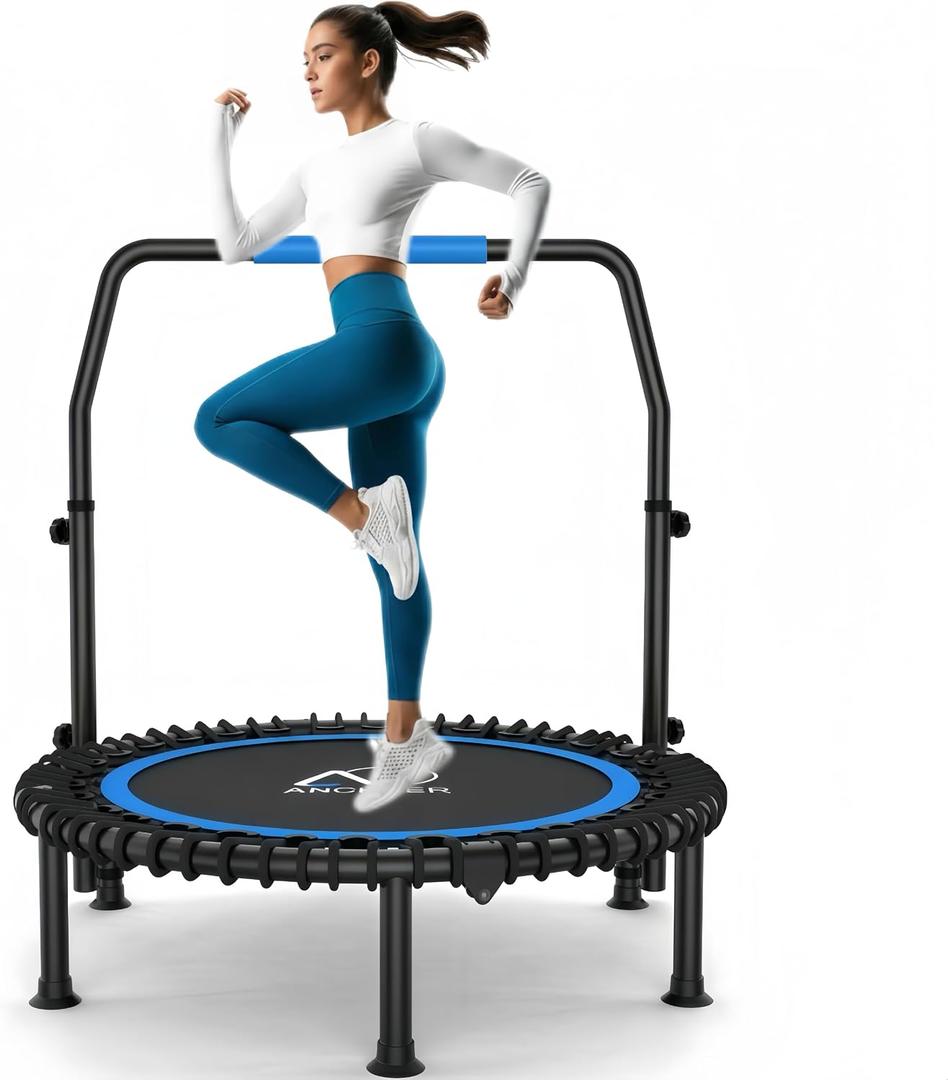ANCHEER 40" Bungee Rebounder Trampoline with Adjustable Handle, 400LBS