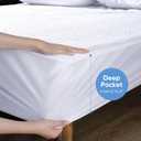 Cooling Waterproof Mattress Protector Queen Size, Mattress Cover 3D Air Fabric Mattress Pad Cover Smooth Soft Breathable Noiseless, 8''-21'' Deep Pocket