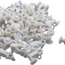 Metal Ring Plastic Household Window Wheel Curtain Track Carrier Rollers 60 Pcs White (id: c99 5ca a89 88b b7a