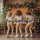 3 Sets Baby Shower Games Funny Activities, Hilarious Bridal Shower Games, Baby Shower Games for Boy or Girl, Funniest Games Prizes for Wedding Engagement Bachelorette Party Game (Pink)