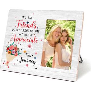 Set of 3 shupai Best Friend Wood Picture Frame Gift-8x10 Inch, Friendship Gifts for Friend, Birthday Gifts Christmas Gifts, Wood Photo Frame for Tabletop or Wall Display, Holds 4 x 6 Inch Photo-16