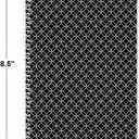 2 x Softcover Spiral-Bound Black and White Pattern Internet Address & Password Keeper Book, 94 pages; 5" x 8-1/2"