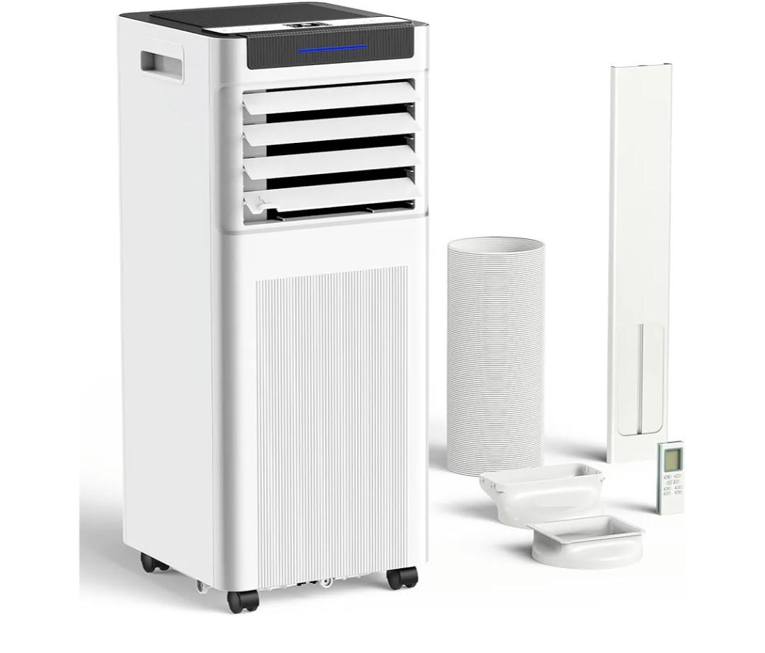 Portable Air Conditioners, 10000 BTU Portable AC up to 450 Sq.Ft, 3 in 1 AC Unit with Cool, Dehumidifier & Fan Modes, Remote Control & 24H Timer, AC Unit for Bedrooms, Living Rooms & Apartments