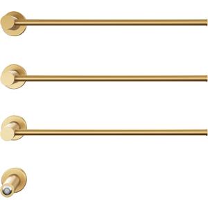 Swiss Madison Claire 3-Bar Electric Towel Warmer Heated Towel Racks for Bathroom in Brushed Gold