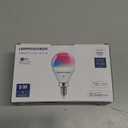 Lightinginside E12 Smart Light Bulbs 50W Equiv., G16.5 RGBCW Candelabra Chandelier Ceiling Fan Smart Bulb Works with Alexa/Google Home/SmartLife, 5W 550LM, 2.4G WiFi Bluetooth Bulb, ETL Listed, 4PCS