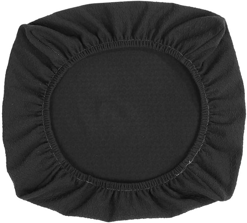 Stretchable Dining Chair Cover Or for Wedding Party - Elastic Seat Slipcover for Upholstered Chairs - Washable Black - Pack of 1 - Replacement Stretch Furniture Covers