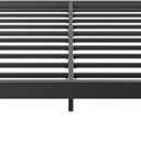 ZIYOO 18 Inch California King Size Metal Bed Frame, Heavy Duty Sturdy Platform with Steel Slat Support, No Box Spring Needed, Easy Assembly, Noise-Free Design, Under Bed Storage Space, Black