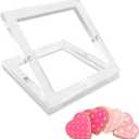 Acrylic Cookie Stencil Holder, 6x6 in Magnetic Cookie Stencil Frame for Royal Icing Sugar Cookie Stenciling Airbrushing, Acrylic Cooking Decorating Tool, Stencils Helper (6"x6")