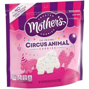 Mother's Original Circus Animal Cookies, 3 Resealable Bag, 9 oz, BB Date 11/27/2025