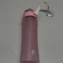 OLDLEY Kids Water Bottle with Straw 15 oz BPA-Free Leak-Proof Motivational Water Bottles with Time Marker for School Sports Travel Gym, Easy to Use for Girls Goys, 1 Straw Lid, Candy Pink