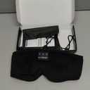 LC-dolida Sleep Headphones, 3D Sleep Mask Bluetooth Wireless Music Eye Mask, Sleeping Headphones for Side Sleepers Sleep Mask with Bluetooth Headphones Ultra-Thin Stereo Speakers Perfect for Sleeping (Black)