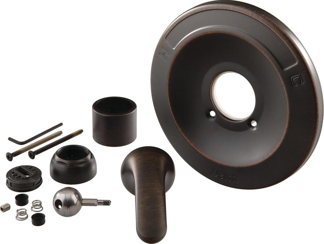 Delta Faucet Shower Handle Renovation Repair Trim Kit for Delta 600 Series Tub and Shower Trim Kits, Venetian Bronze RP54870RB ((Pack of 1))