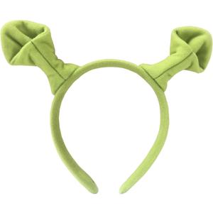 Sheliky Green Ears Headband Plush Monster Headbands Women Teens Halloween Dress Up Christmas Theme Party Costume Accessories (01)