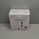 KOIOS 5-in-1 Hand Immersion Blender, 1000W 12 Speed Handheld Blender Stick with Copper Motor Stainless Steel Blade, 600ml Mixing Beaker,500ml Food Processor, Whisk, Milk Frother, Non-BPA, Red