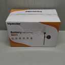 viyawise Battery Operated Wall Sconce Lights Set of Two, Rechargeable Powered Wall Lamp with RGB Bulbs, Wireless Decor Wall Sconces with Dimmable Remote Control, for Bedroom Living Room (Black)