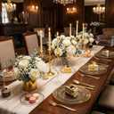 I00000 100PCS Clear Gold Plastic Plates, Clear Dinner Plates with Gold Rim 10 Inch, Fancy Disposable Wedding Premium Plastic Plate for Wedding & Party