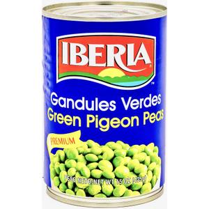 Iberia Green Pigeon Peas 15 oz
