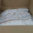 BESTSWEETIE 8x10 Area Rugs for Living Room Washable Moroccan Farmhouse Neutral Geometric Low Pile Non-Slip Soft Print Pattern Rug for Bedroom Kitchen Dining Room Entryway Cream/Brown/Pink