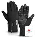krosa 5-Layer Winter Gloves for Men & Women Made with 3M Thinsulate, -10℉ Waterproof Work Gloves for Cold Weather, Snow Ski Gloves with 10 Touchscreen Fingers  Size XL