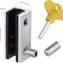 Window Locks, 8 Sets Sliding Security Window Lock with Key for Vertical & Horizontal Sliding Windows & Sliding Doors, Adjustable Window Locks Security Window Stoppers for Patio Bedroom Home and Office
