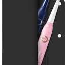 Silicone Electric Toothbrush Travel Case, Manual Toothbrush Travel Cover for Men and Women,Toothbrush Holder for Travel,Gym and More, Fits Most Manual and Electric Toothbrushes - Black