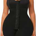 woahee Fajas Colombianas Shapewear for Women Full Faja Body Shaper Tummy Control Compression Garments Black, SW05-XL