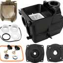 SPX1620AA Pump Strainer Housing 2-Inch by 2-Inch Compatible with Hayward Super Pump SP1600X SP2600X Series w/Seal Plate, Mounting Plate SPX1600F5 SPX2600E5, Strainer Basket and Seal Kit
