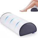 FcyLd Bolster Pillow-Knee Pillow for Back Sleeping-100% Memory Foam Bolster Pillow for Legs, Lumbar Support Cylinder & Spine, Premium Under Knee Cushion for Bed, Massage Table & Home Use, 20"x7.8"x5"