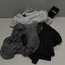 Ficerd 3 Pack Men's Turtleneck Shirts, Long Sleeve Cotton Pullover Sweaters Mock Neck Knitted T Shirt Basic Slim Fit Tee Tops(Black, Dark Gray, Light Gray,XX-Large)