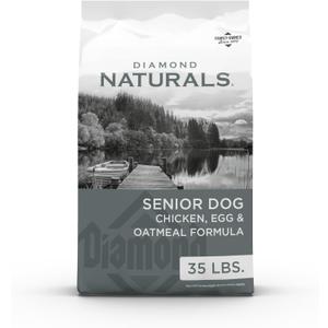 Diamond Naturals Senior Real Meat Recipe Natural Dry Dog Food With Real Cage Free Chicken, 35Lb (35 Pound (Pack of 1))