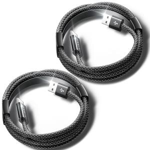 LISEN iPhone 15 Charger Cord,USBC Cable [6.6ft, 2 Pack] Type C Fast Charging USB to USB C Cable for Apple Devices, iPhone 16, iPad mini 6 Pro 2021 Air 4, Samsung Galaxy