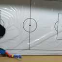 Lincia 35" x 24" Magnetic Soccer Coaching Whiteboard Large Double Sided Sport Coach Whiteboard Equipped with Magnetic Marker, Pen, Eraser and Carry Bag Soccer Football Tactical Presentation Clipboard