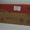 Maupvit Rattan Shoe Storage Cabinet with 2 Flip Drawers, Freestanding Shoe Organizer with Metal Legs for Entryway, Hidden Golden Handles, Narrow Shoe Rack Cabinet, Rustic Oak Rattan