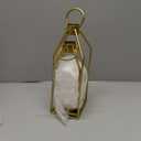 Homemory Modern Farmhouse Lantern Decor with Waterproof Flameless Candle & Remote Timer, 2PCS Gold Metal Candle Lantern Decorative for Outdoor Indoor Home Living Room Patio Porch Table (Gold)