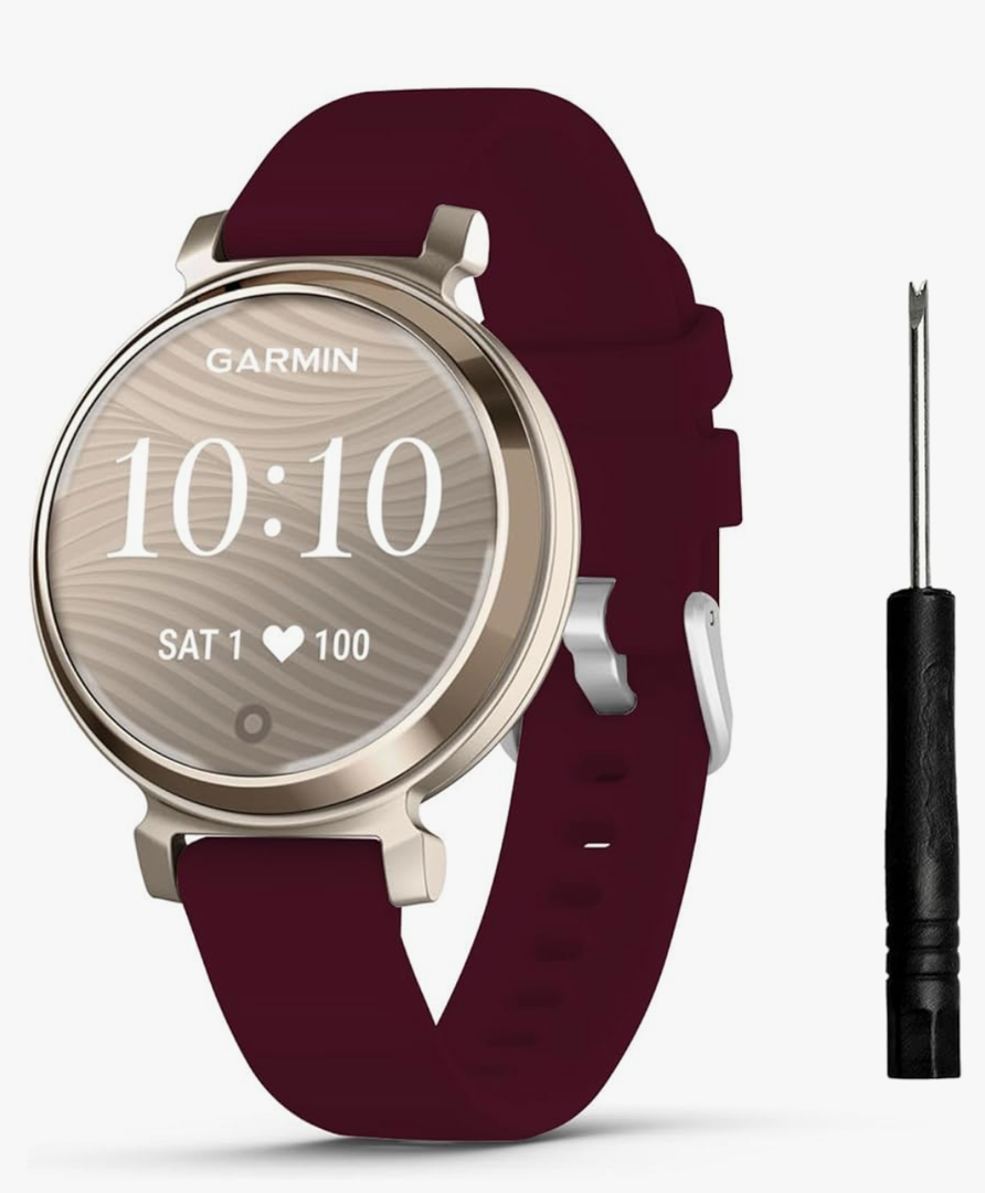 TopPerfekt Band Compatible with Garmin Lily 2, Slim Soft Silicone Quick Release Replacement Wristband for Lily 2, Garmin Lily2 Active (14mm) Smartwatch Strap