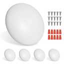 RVZONE 4.5 Inch RV LED Ceiling Puck Light RV Boat Interior Light DC 12V Surface Mount Ceiling Dome Light, 4.5W Panel Downlight for Camper Van Travel Trailer Motorhome(Cool White, Pack of 5) 2 Boxes