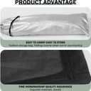 Downhill 1 PC Car Sunroof Sun Shade Mesh, Breathable Sun Protection Vehicle Screen Mesh, 39.37" x 25.59" Foldable Easy Installation Camping Protector, Suitable for Camping Accessories (Black)