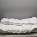 Hansleep Twin Mattress Topper Viscose Derived from Bamboo, Memory Foam Pillow Top Mattress Topper Twin with Deep Pocket, Breathable Mattress Pad for Back Pain Relief, 39" x 75", White