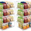 ClearSpace Stackable Storage Bins, Front Pantry Organizer, Large, 8 Pack