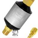 Beduan Air Compressor Water Oil Separator Filter for paint spray gun, 1/4 inch NPT Male and Female Thread silver