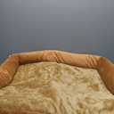 Large Dog Bed Orthopedic Washable, Orthopedic Dog Beds for Large Dogs, Washable Cover Removable Bolster and Non-Slip Bottom Pet Beds, XL XLarge Extra Large Dogs - Orange