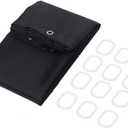 Black Polyester Fabric Shower Curtain with ABS Hooks, Soft Texture, Long Lifespan for Bathroom Hotel, Delicate Car Line, Static (150 * 180cm)