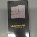 KANGHAR Compatible with iPhone 17 Case Pink Leopard Print Pattern Compatible with Magsafe Cute Cheetah Wristband Stand Phone Magnetic Cover for Women Girls Men Protective Cover