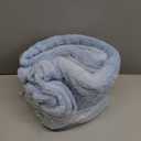 Exclusivo Mezcla Plush Fuzzy Fleece Throw Blanket, Super Soft, Fluffy and Warm Blankets for Couch, Bed, All Season Use (40x50 Inches, Light Blue)