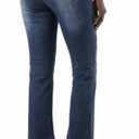 Zylioo Tall Jeans for Women 31"/33" Inseam Long Stretch Denim Pants Straight Leg Mid Rise Classic Fit for Tall Ladies (Blue)