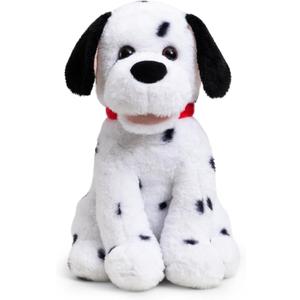 Dalmatian Stuffed Animal Dalmatian Puppy Dog Plush with Red Collar Plush Toy Gift for Kids 13 inches,Dalmatian with Red Collar