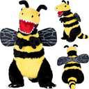 Randimals Plush Toy Stuffed Animal Mix - Bee & Tyrannosaurus Hybrid Stuffed Animals for Girls & Boys - Huggable & Soft Animal Characters Cute Plushies - Unique Toys for Discovery & Adventure