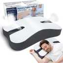 SAHEYER AntiSnoring Pillow for Side Sleepers, Stop Snore Aid with Memory Foam, Orthopedic Pillow for Sleeper, Snoring Solution and Remedy, AntiSnore Devices, Black